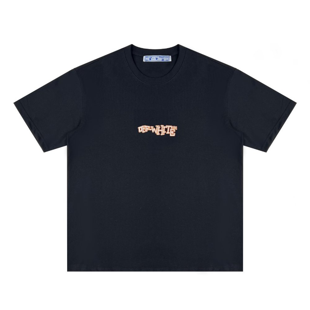 Off white casual couple short sleeved T-shirt   XL